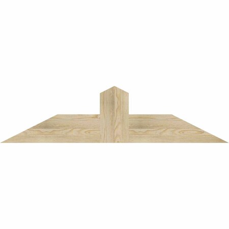 Ekena Millwork Portland Rough Sawn Timber Gable Bracket, Douglas Fir, 48"W x 12"H x 2"D x 6"F, 6/12 Pitch GBW048X12X0206POR00RDF